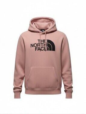 The North Face Men's Medium Pink Pullover Hoodie Sweatshirt Kangaroo Pocket